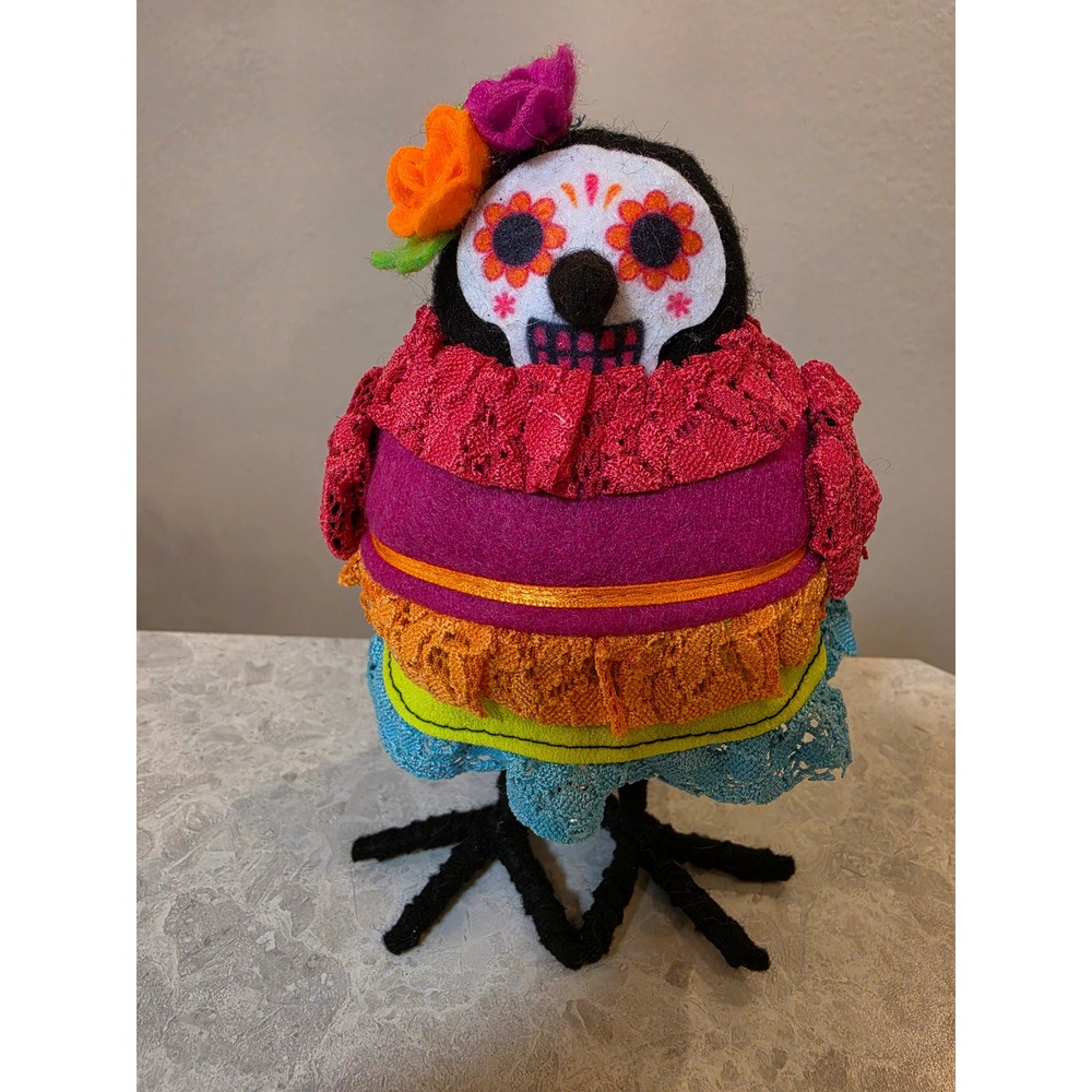 Target Hyde and Eek Halloween Bird Amorosa Day of the Dead Sugar Skull Decor